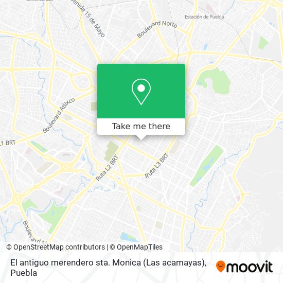 Mapa de El antiguo merendero sta. Monica (Las acamayas)