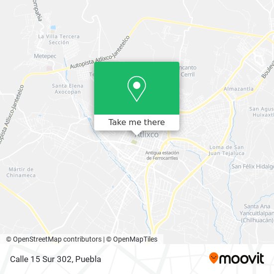 Mapa de Calle 15 Sur 302