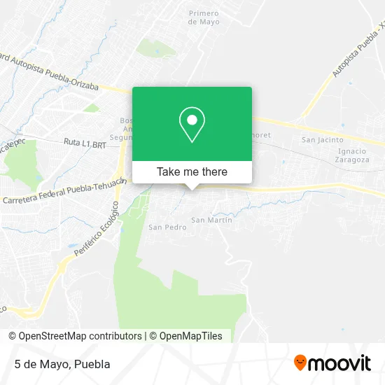 5 de Mayo map