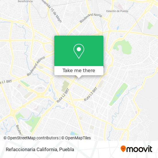 Mapa de Refaccionaria California