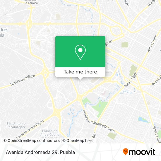 Avenida Andrómeda 29 map