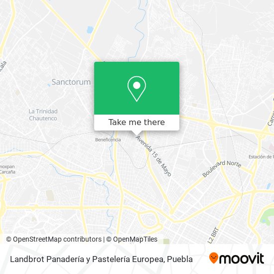 Mapa de Landbrot Panadería y Pastelería Europea