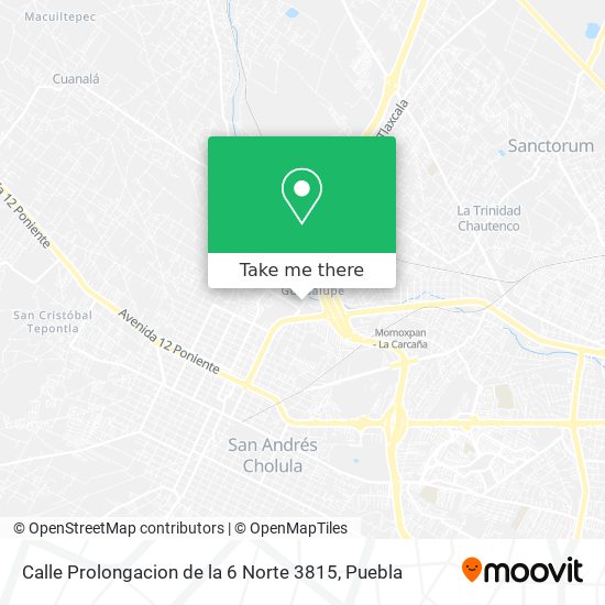 Calle Prolongacion de la 6 Norte 3815 map