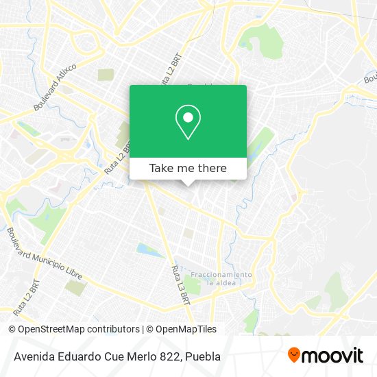 Mapa de Avenida Eduardo Cue Merlo 822