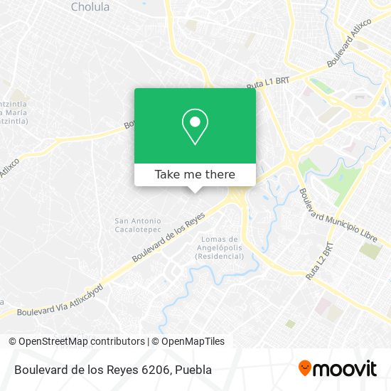 Boulevard de los Reyes 6206 map