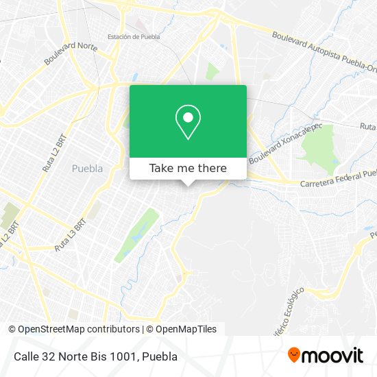 Calle 32 Norte Bis 1001 map