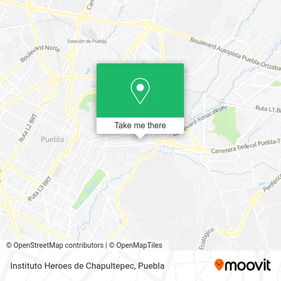 Instituto Heroes de Chapultepec map