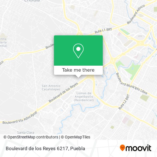 Boulevard de los Reyes 6217 map