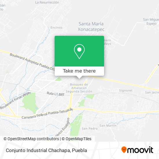 Conjunto Industrial Chachapa map