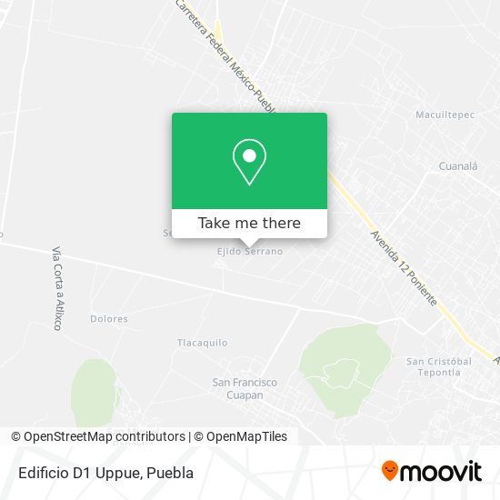 Mapa de Edificio D1 Uppue