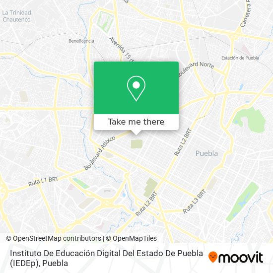 Instituto De Educación Digital Del Estado De Puebla (IEDEp) map