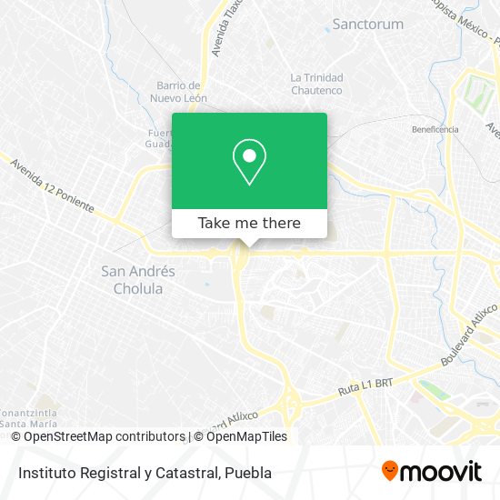 Instituto Registral y Catastral map