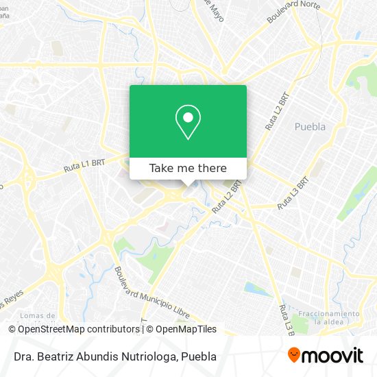 Dra. Beatriz Abundis Nutriologa map