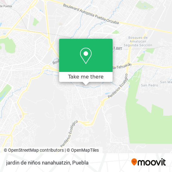 jardin de niños nanahuatzin map