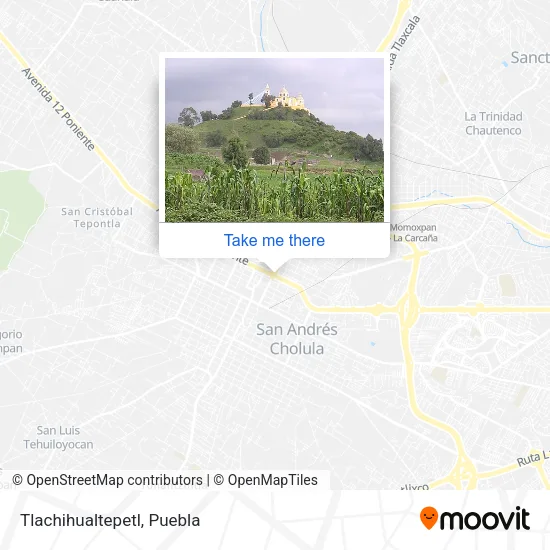 Tlachihualtepetl map