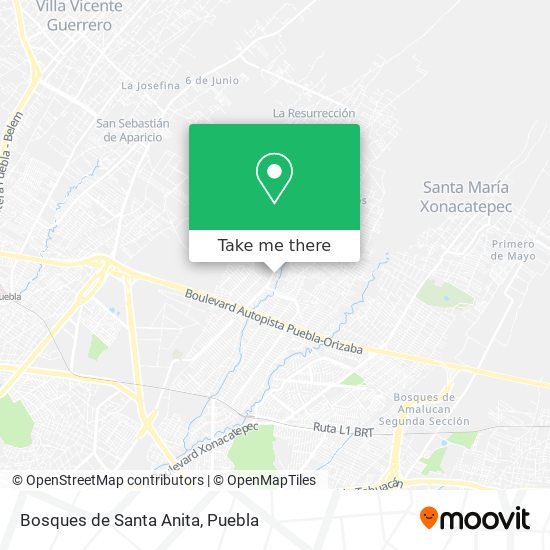 Mapa de Bosques de Santa Anita