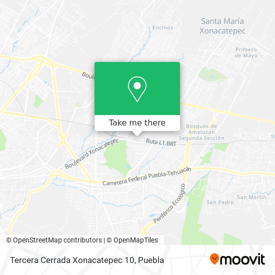 Tercera Cerrada Xonacatepec 10 map