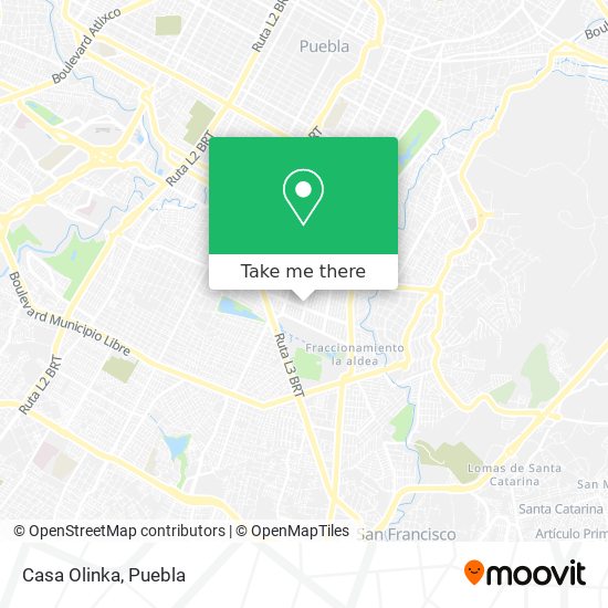 Mapa de Casa Olinka