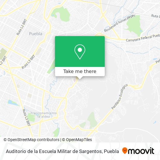 Mapa de Auditorio de la Escuela Militar de Sargentos