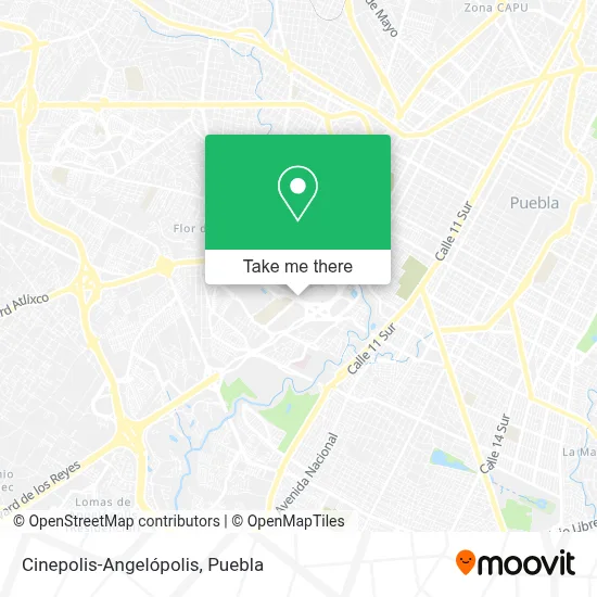 Cinepolis-Angelópolis map
