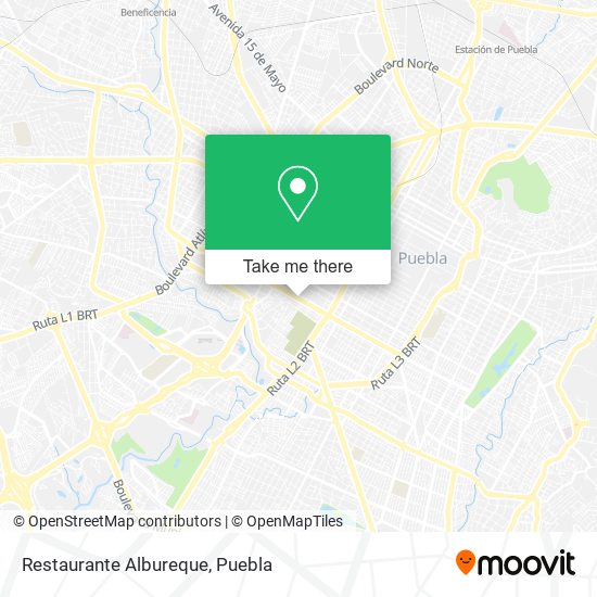 Mapa de Restaurante Albureque