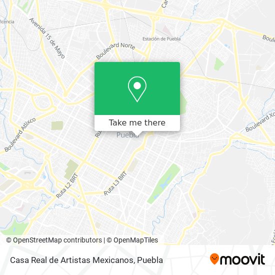Casa Real de Artistas Mexicanos map