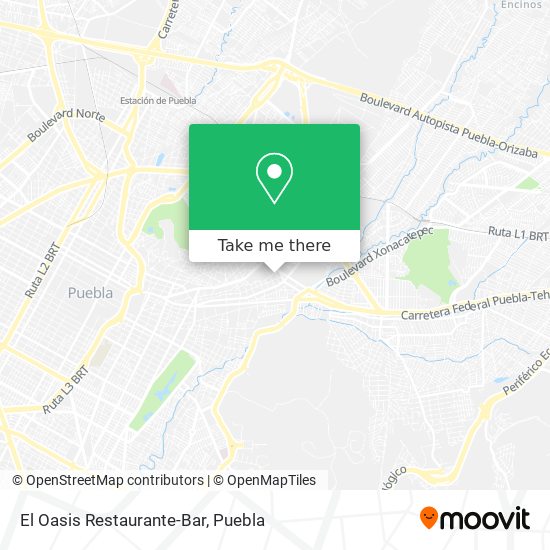 El Oasis Restaurante-Bar map