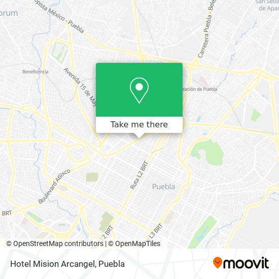 Hotel Mision Arcangel map