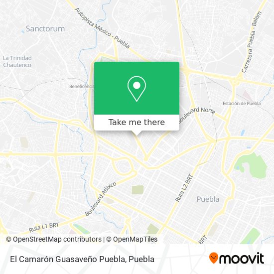 Mapa de El Camarón Guasaveño Puebla