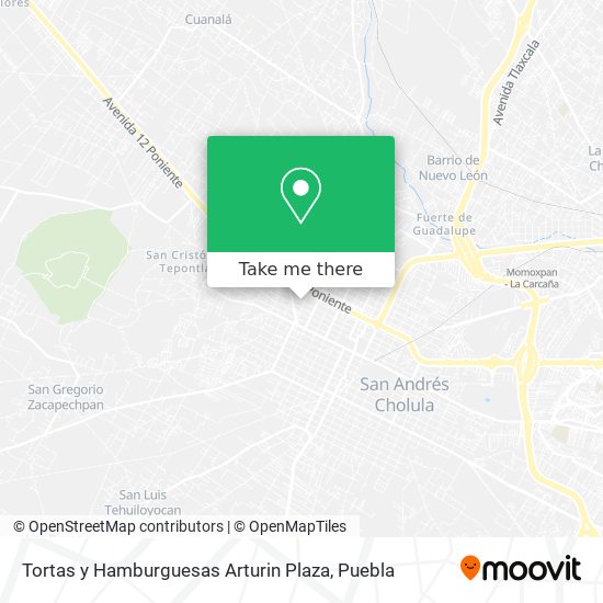 Tortas y Hamburguesas Arturin Plaza map