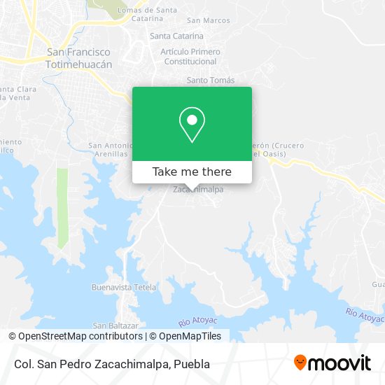 Mapa de Col. San Pedro Zacachimalpa