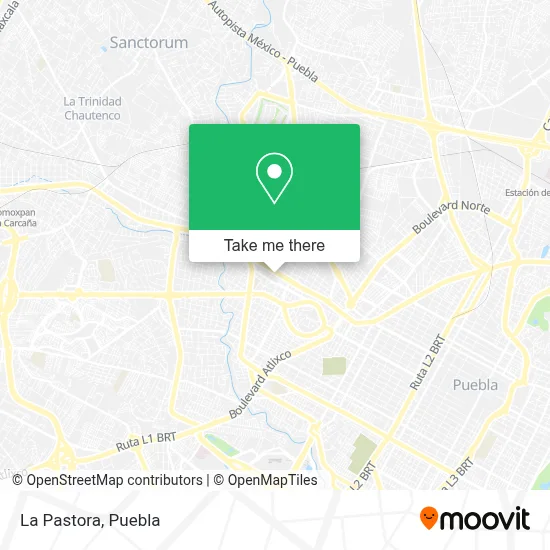 La Pastora map