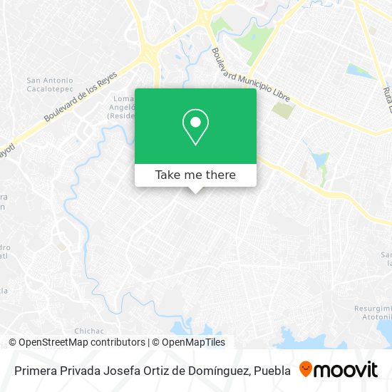 Primera Privada Josefa Ortiz de Domínguez map