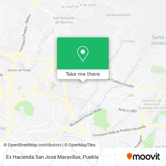 Mapa de Ex Hacienda San José Maravillas