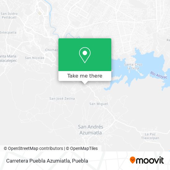 Carretera Puebla Azumiatla map