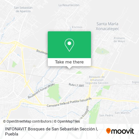 INFONAVIT Bosques de San Sebastián Sección I map