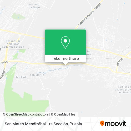 San Mateo Mendizábal 1ra Sección map