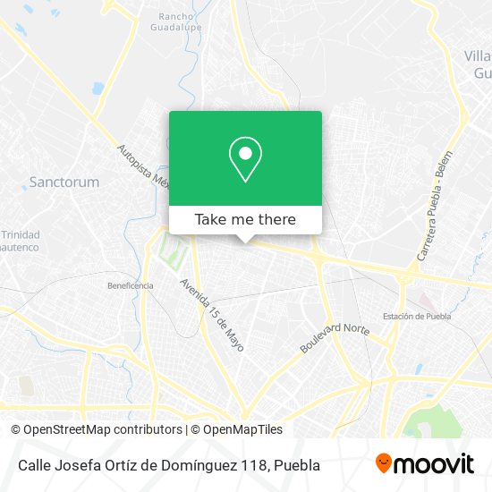 Calle Josefa Ortíz de Domínguez 118 map