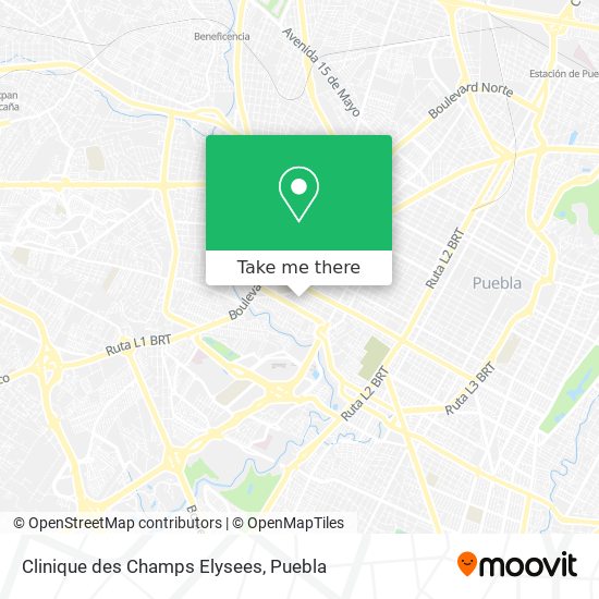 Clinique des Champs Elysees map