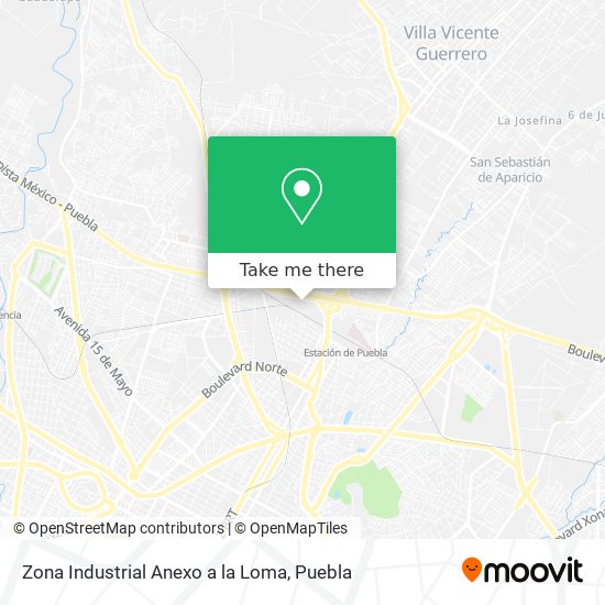 Zona Industrial Anexo a la Loma map