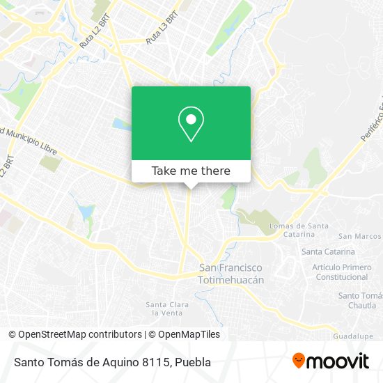 Mapa de Santo Tomás de Aquino 8115