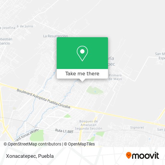 Mapa de Xonacatepec