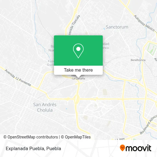 Explanada Puebla map