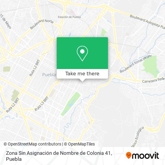 Zona Sin Asignación de Nombre de Colonia 41 map