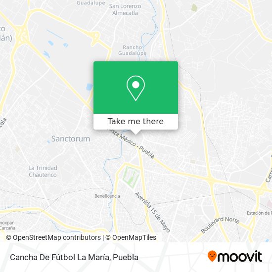 Mapa de Cancha De Fútbol La María