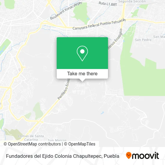 Fundadores del Ejido Colonia Chapultepec map