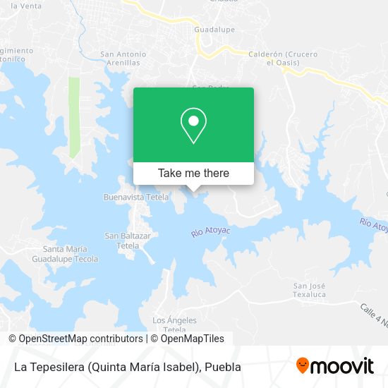 Mapa de La Tepesilera (Quinta María Isabel)