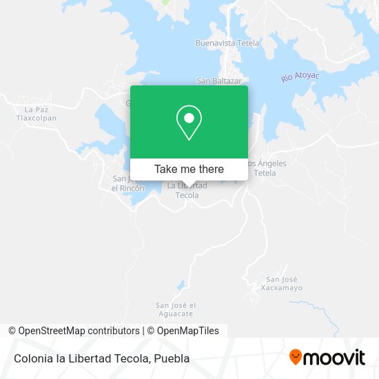 Mapa de Colonia la Libertad Tecola