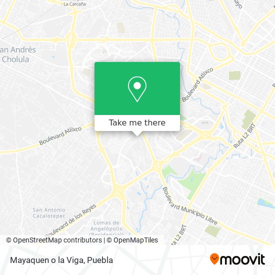 Mapa de Mayaquen o la Viga