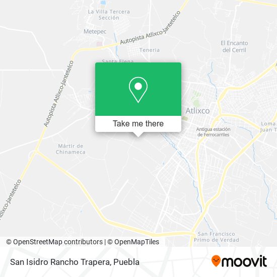 San Isidro Rancho Trapera map